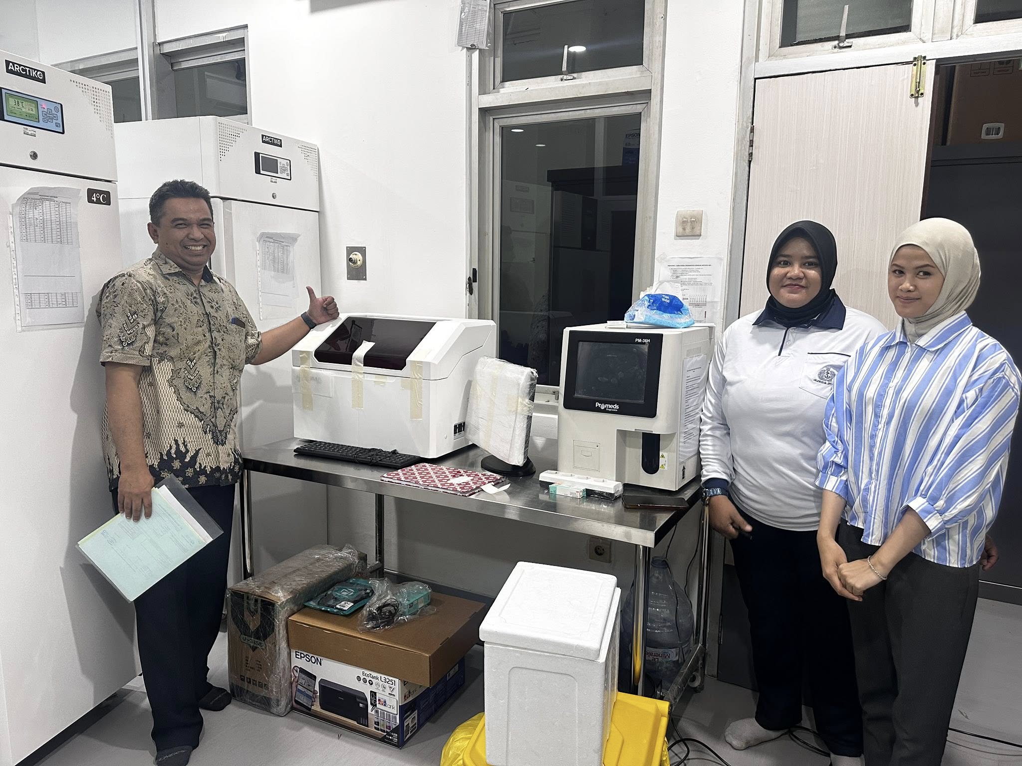 Instalasi dan Training Alat Kimia Klinik Automated Aruma dan Hematology Promed di Rs Marinir Cilandak