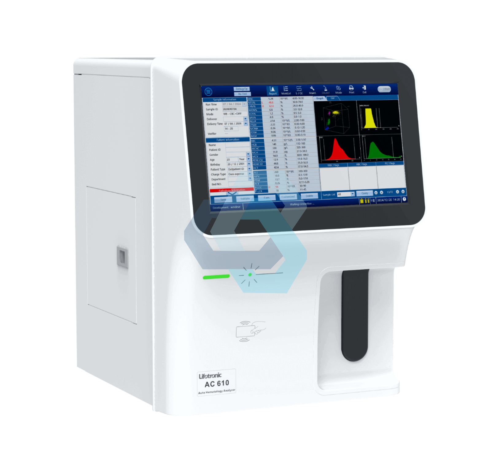 Hematology Analyzer 5-Diff Lifotronic AC 610 